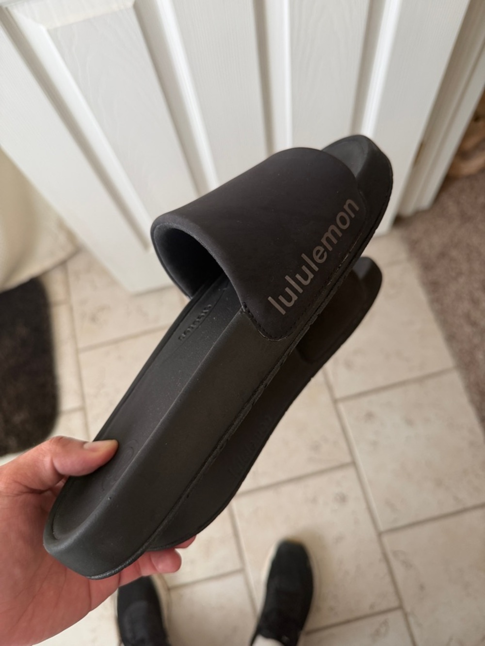 Men’s black Lululemon slides size 10
